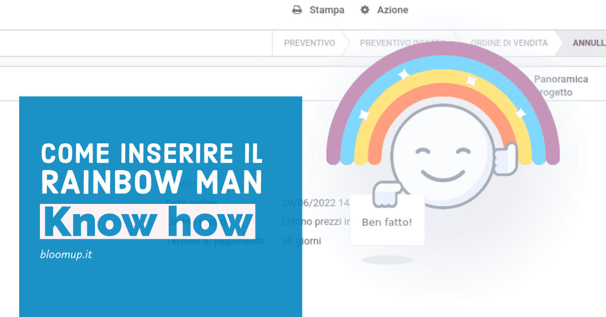 Come inserire il rainbow man?