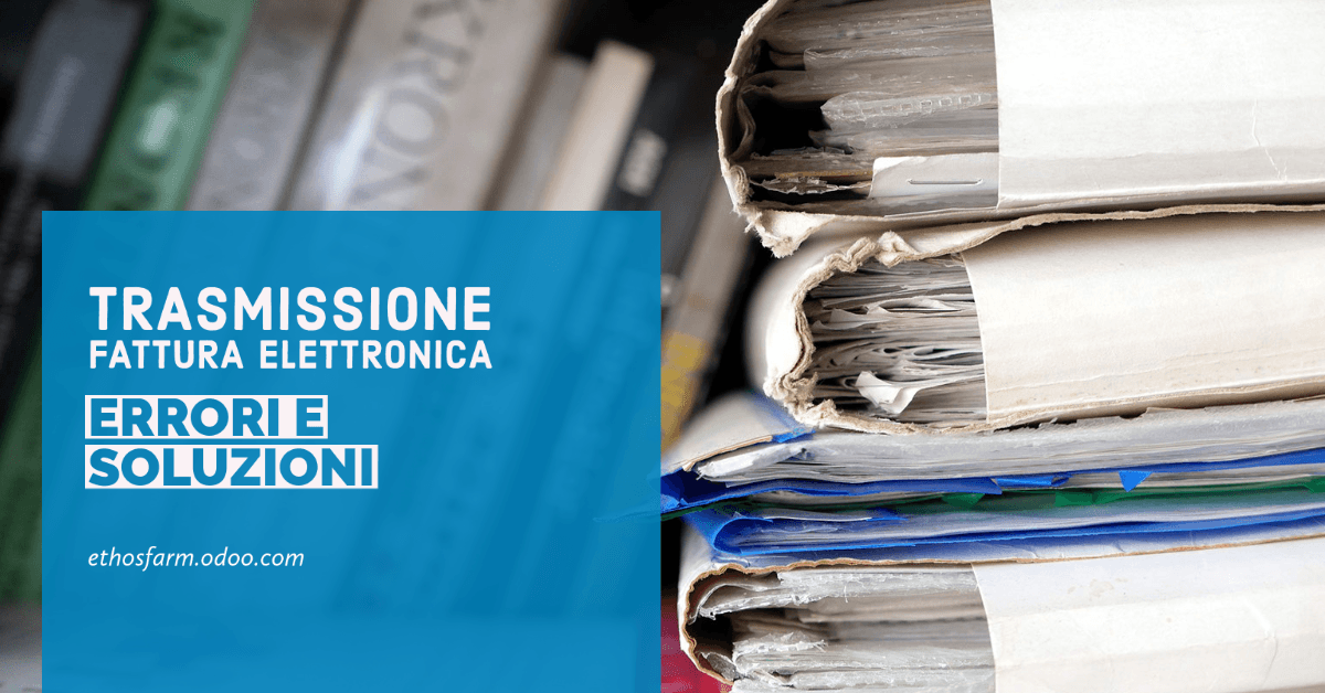 Odoo: Come correggere gli errori di trasmissione nella fattura elettronica