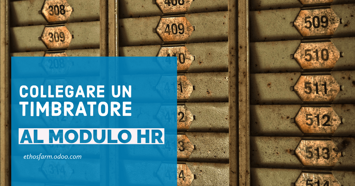 Collegare un timbratore al modulo HR